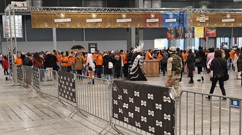 Heroes Dutch Comic Con, wintereditie 2024, ticketscan vooraan.