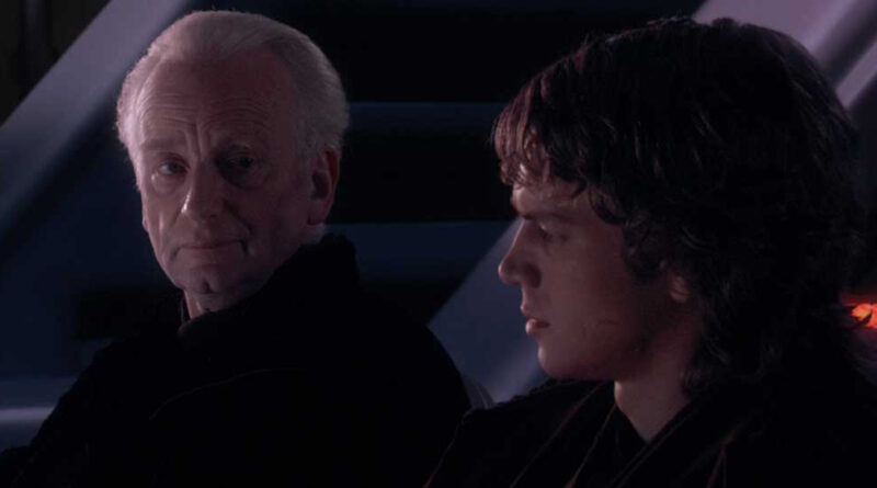 Ian McDiarmid en Hayden Christensen als Emperor Palpatine en Anakin Skywalker