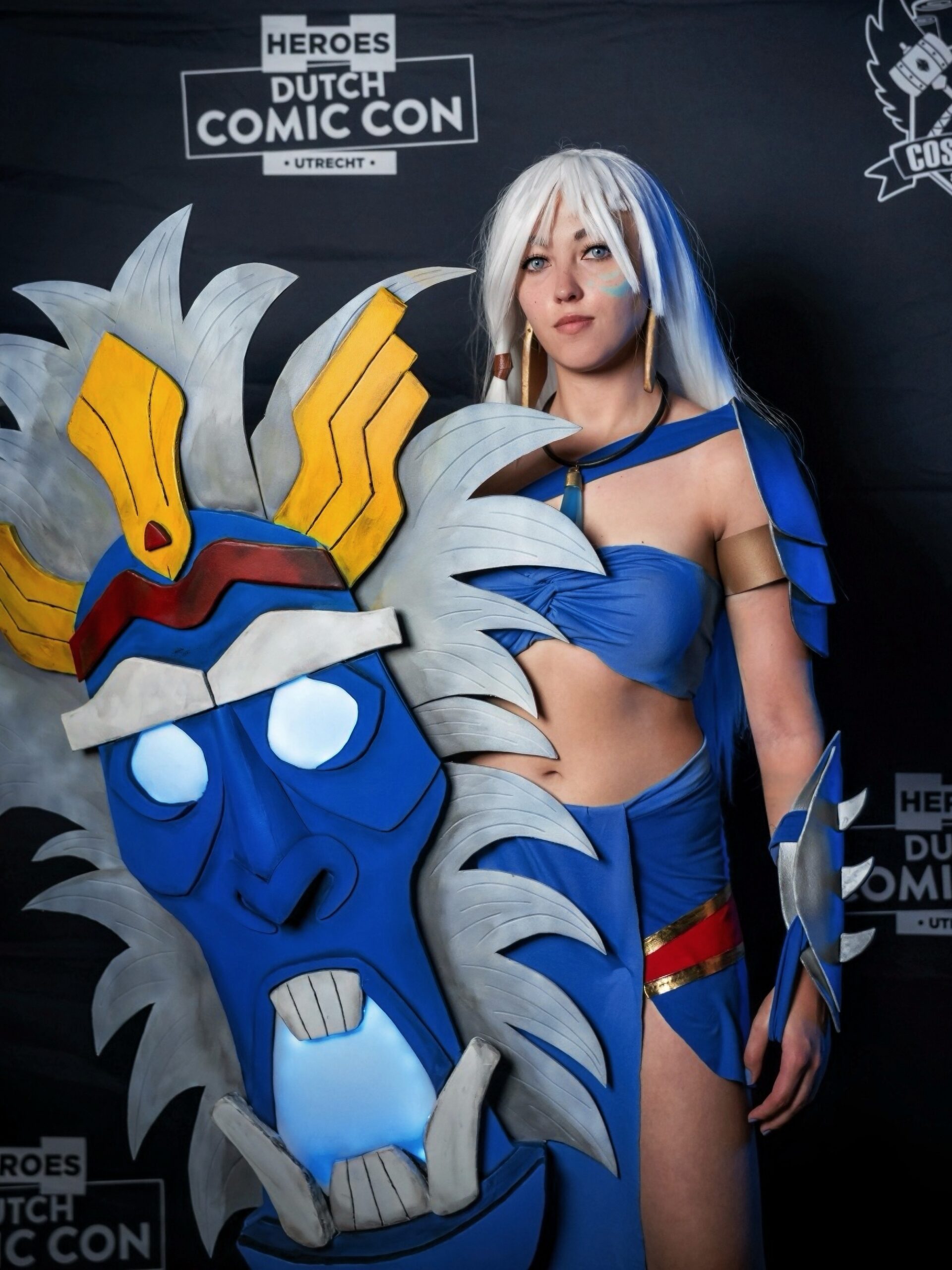 Nederlandse cosplayer Roxanne, The Womandalorian, als Kida.