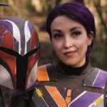 Nederlandse cosplayer Roxanne, The Womandalorian, als Sabine Wren.