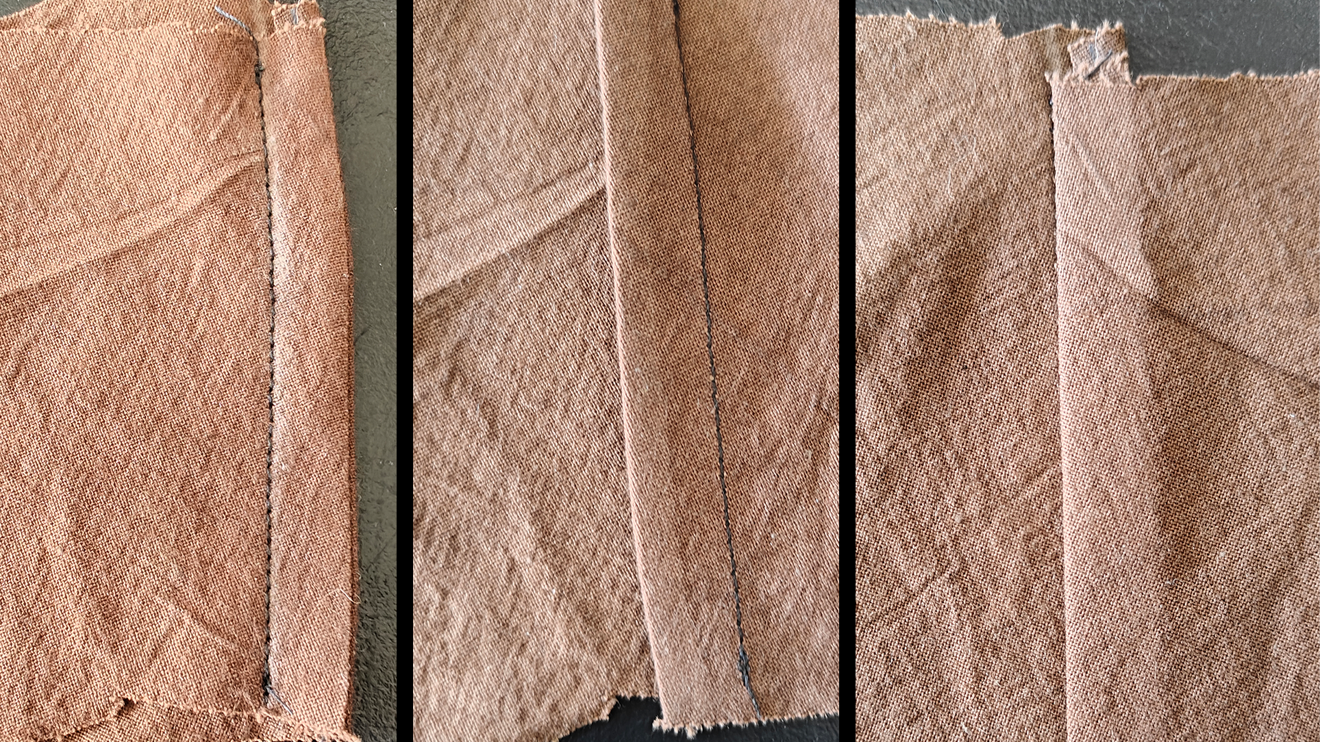 Het maken van een french seam (Franse zoom)