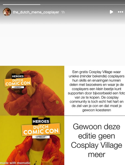 Meme van Dutch Meme Cosplayer